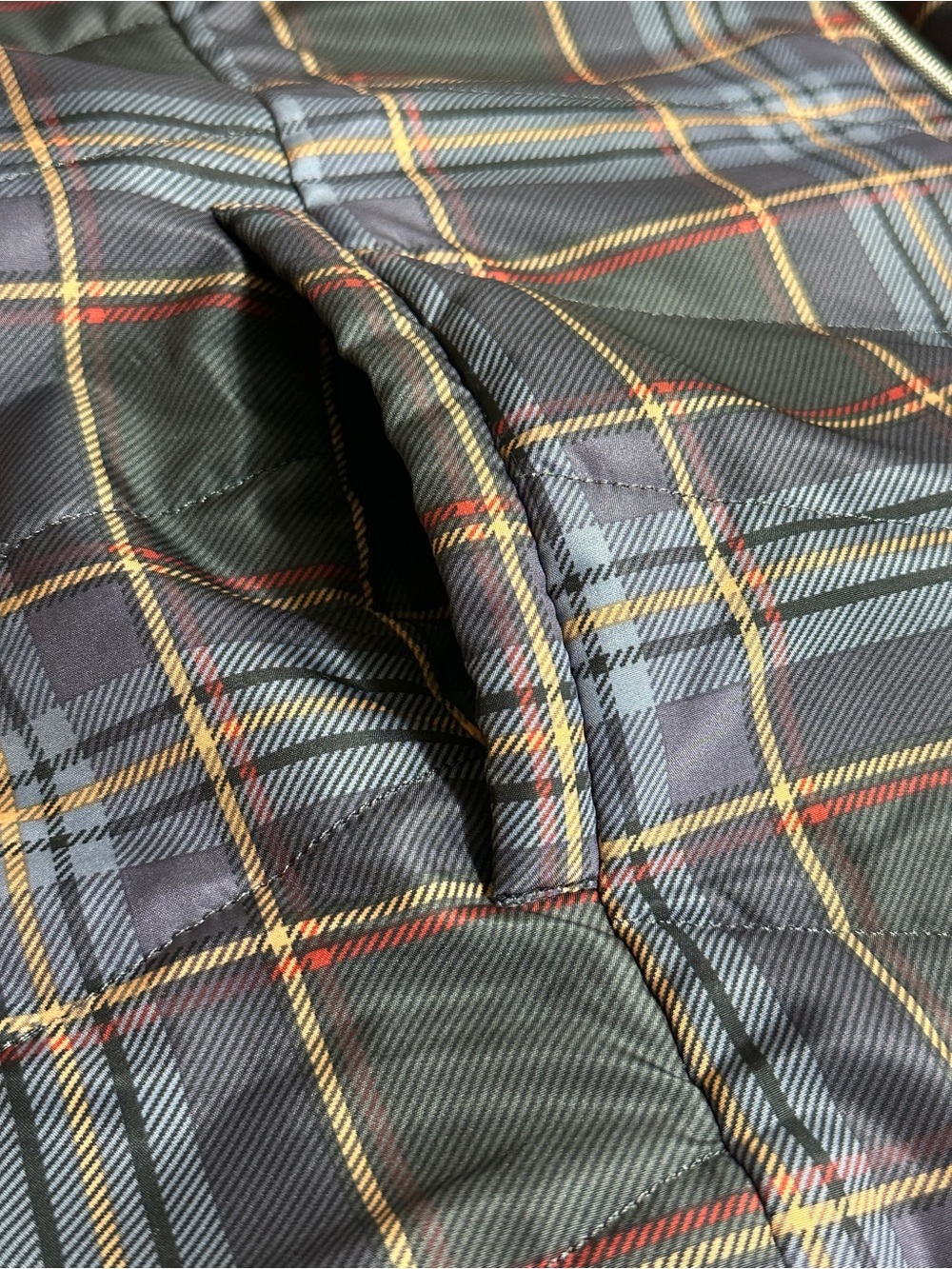 CJ Banks Plaid‎ Zip Up Vest in Blue, Gray, Red and Tan webs size 2x (G84) - Picture 5 of 7